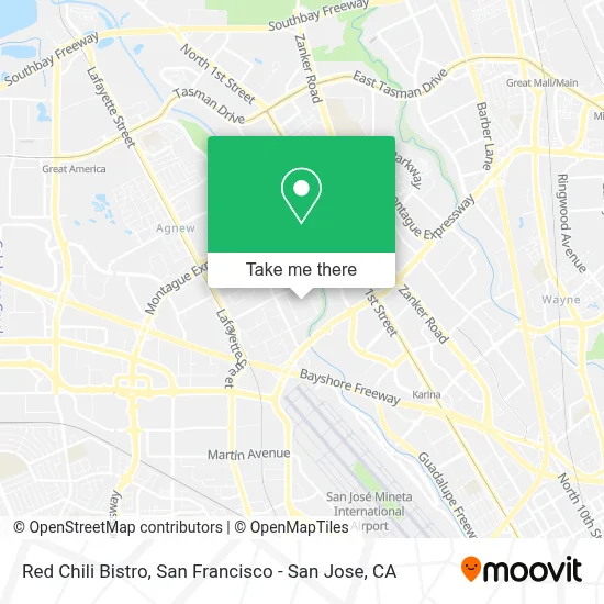 Red Chili Bistro map