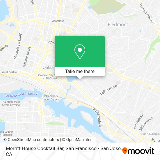Merritt House Cocktail Bar map