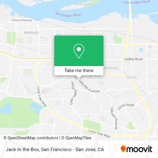 Jack In the Box map