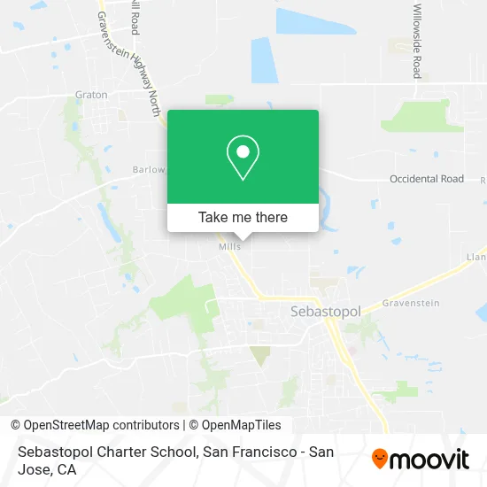 Sebastopol Charter School map