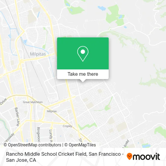 Rancho Middle School Cricket Field map