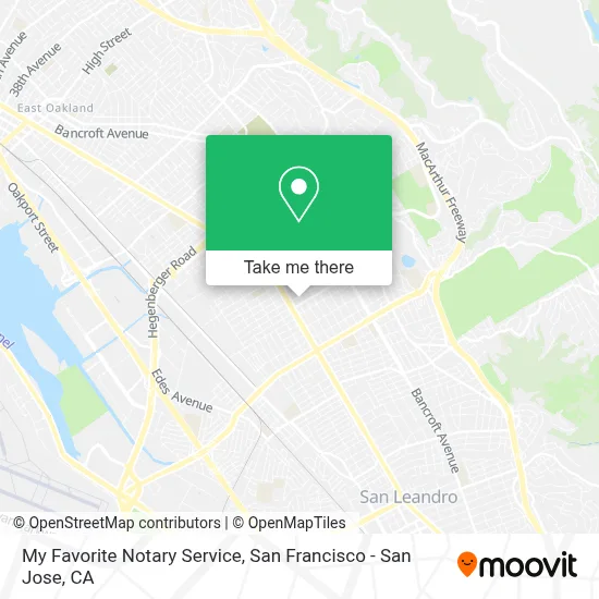 My Favorite Notary Service map