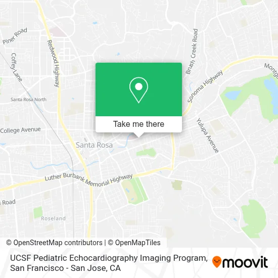 UCSF Pediatric Echocardiography Imaging Program map