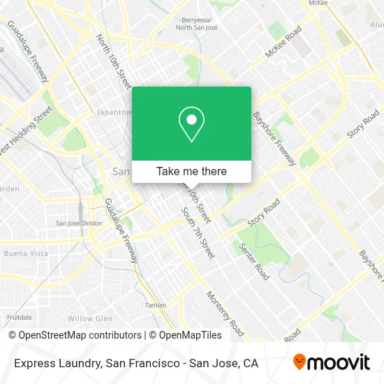 Express Laundry map