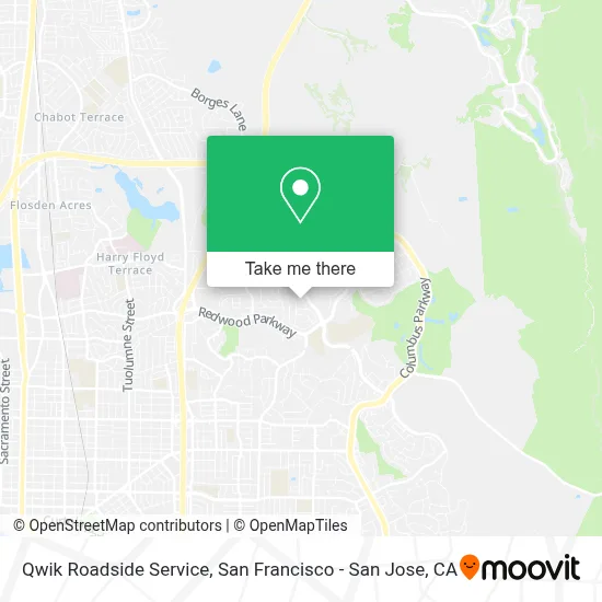Qwik Roadside Service map