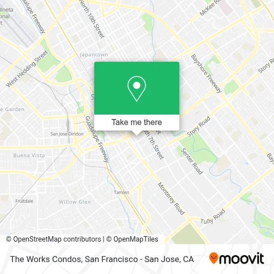 The Works Condos map