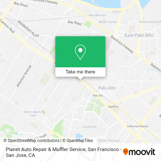 Planet Auto Repair & Muffler Service map