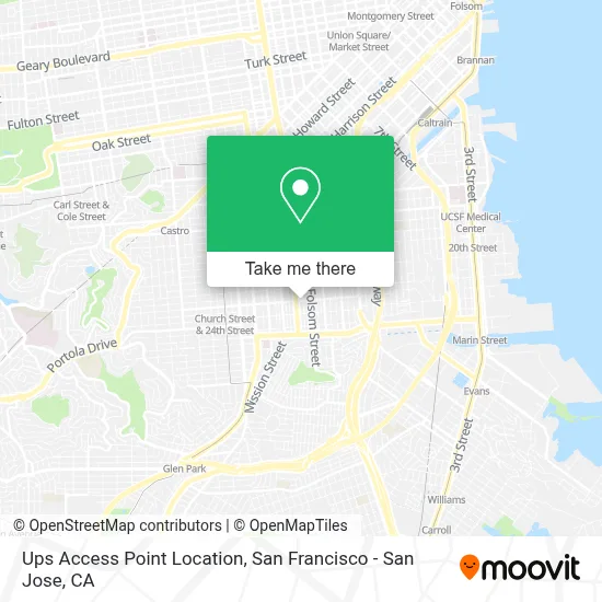 Ups Access Point Location map