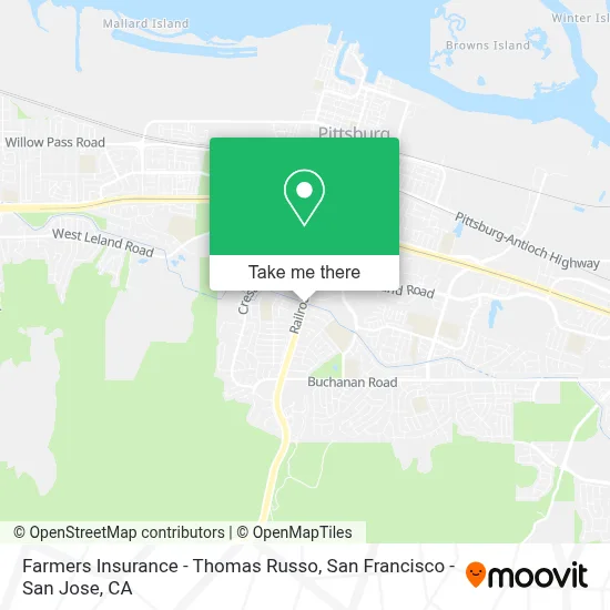 Farmers Insurance - Thomas Russo map