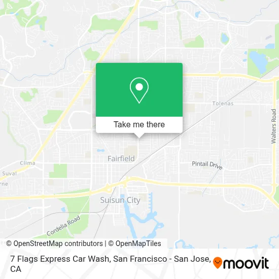 7 Flags Express Car Wash map