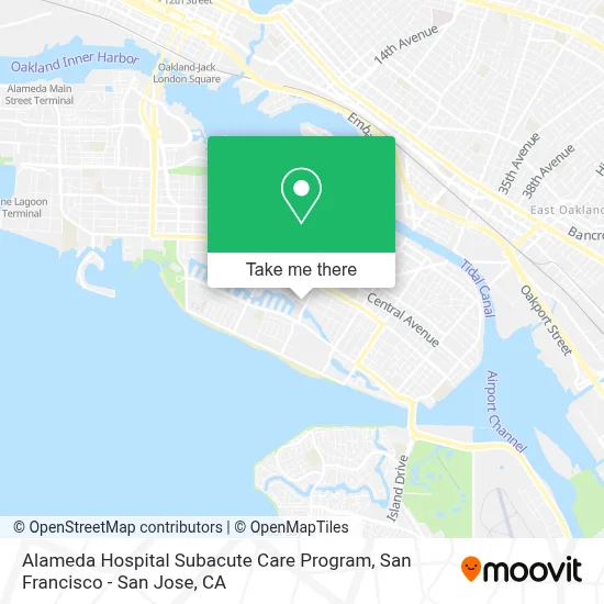 Alameda Hospital Subacute Care Program map