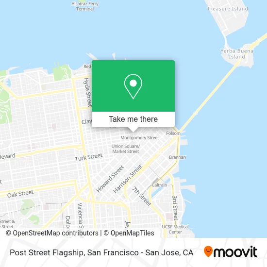 Post Street Flagship map