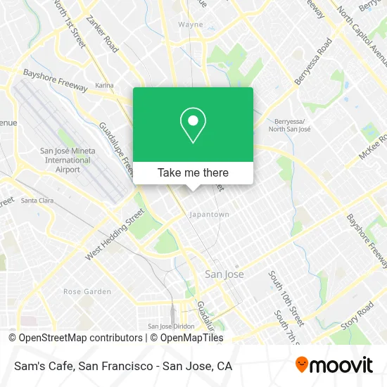 Sam's Cafe map