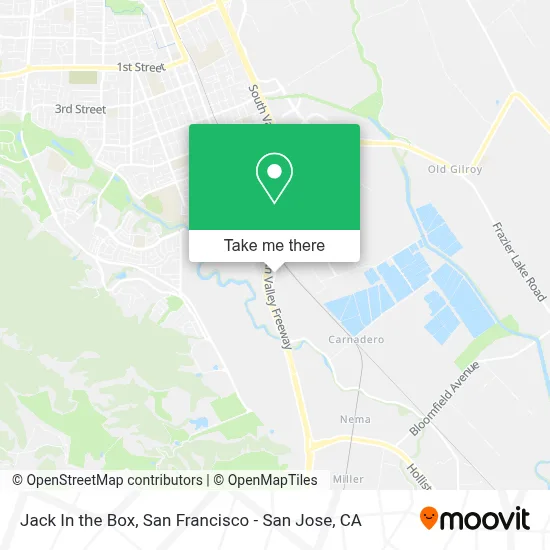 Jack In the Box map