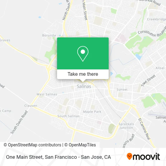 One Main Street map