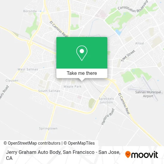 Jerry Graham Auto Body map