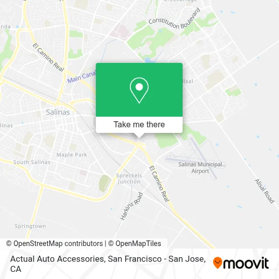 Actual Auto Accessories map