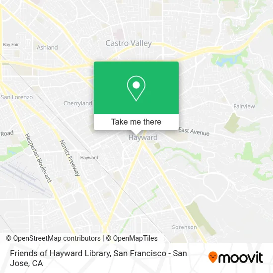 Friends of Hayward Library map