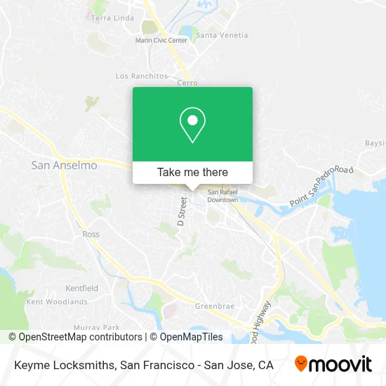 Keyme Locksmiths map