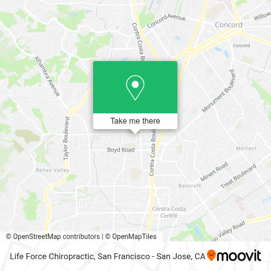 Life Force Chiropractic map
