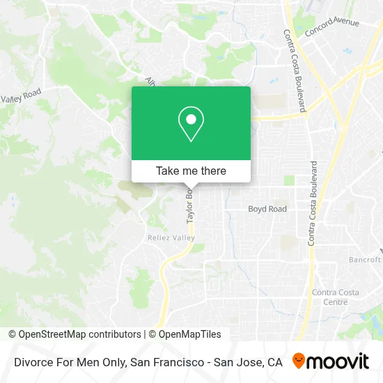 Divorce For Men Only map