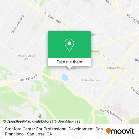 Stanford Center For Professional Development map
