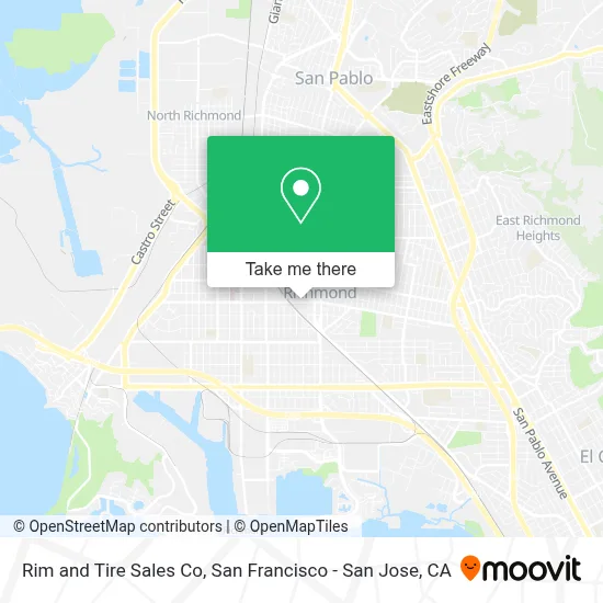 Rim and Tire Sales Co map