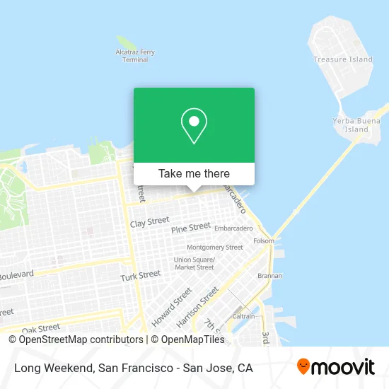 Long Weekend map