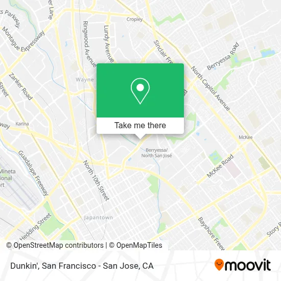 Dunkin' map