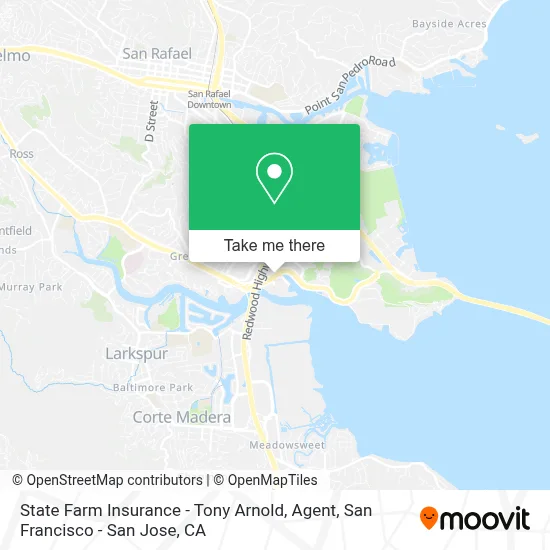 State Farm Insurance - Tony Arnold, Agent map