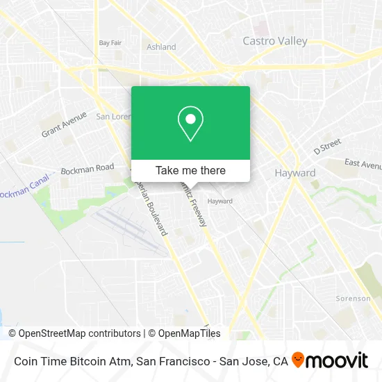 Coin Time Bitcoin Atm map