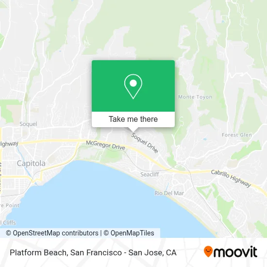 Platform Beach map