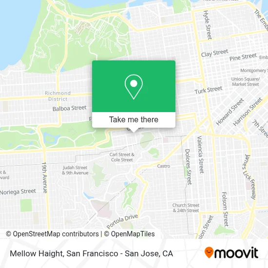 Mellow Haight map
