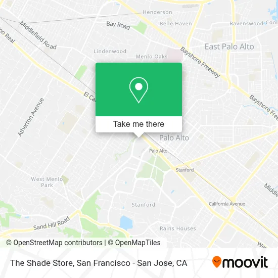 The Shade Store map