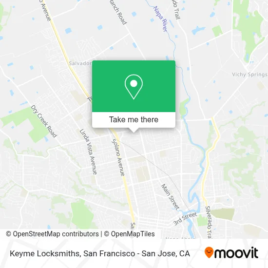 Keyme Locksmiths map