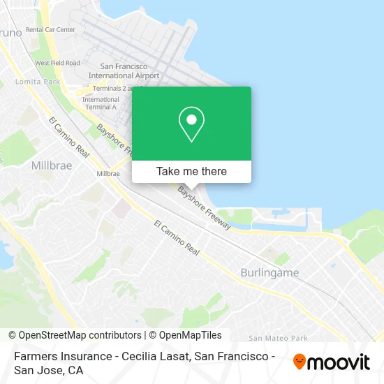 Farmers Insurance - Cecilia Lasat map
