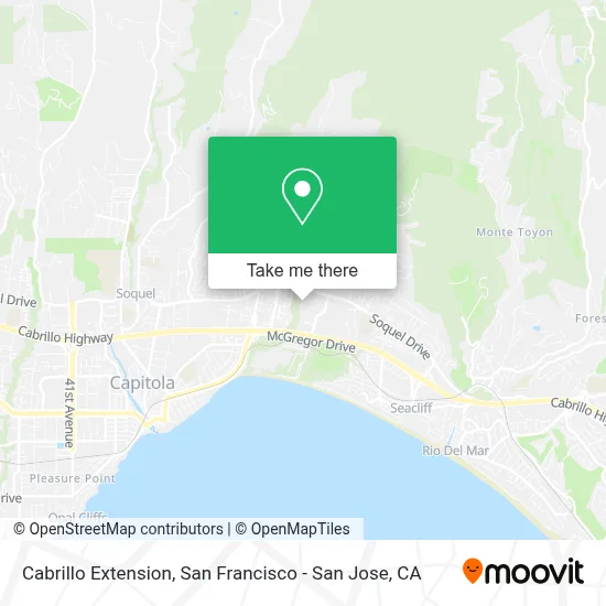 Cabrillo Extension map