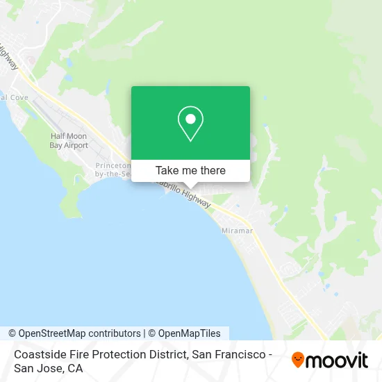Coastside Fire Protection District map