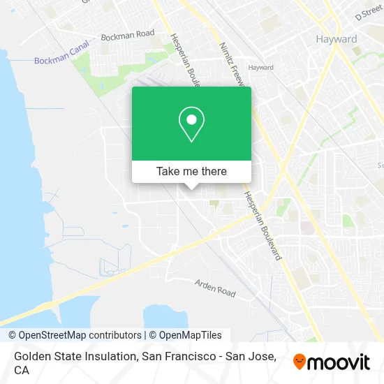 Golden State Insulation map