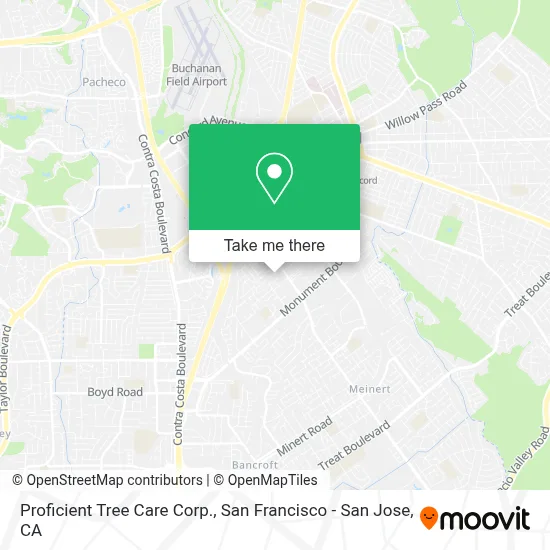 Proficient Tree Care Corp. map