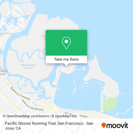 Pacific Shores Running Trail map