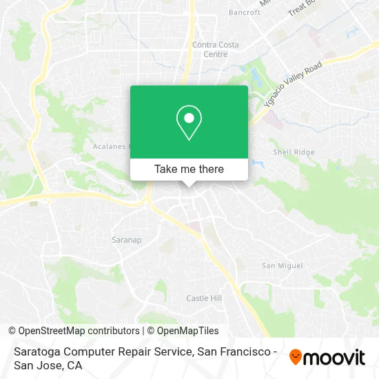 Saratoga Computer Repair Service map