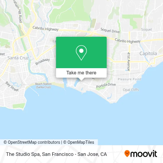 The Studio Spa map
