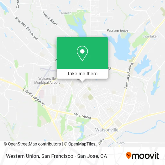 Western Union map