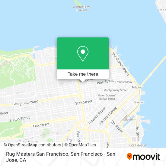Rug Masters San Francisco map