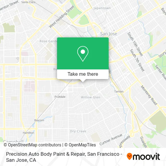 Precision Auto Body Paint & Repair map