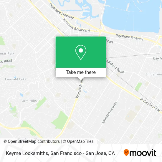 Keyme Locksmiths map