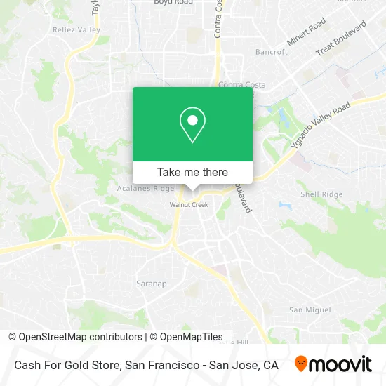 Cash For Gold Store map