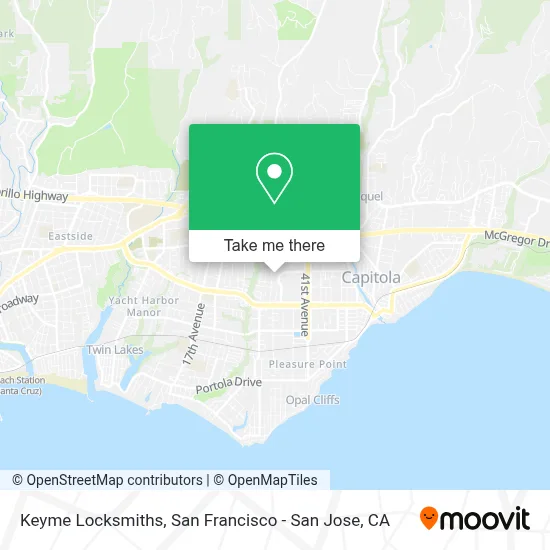 Keyme Locksmiths map