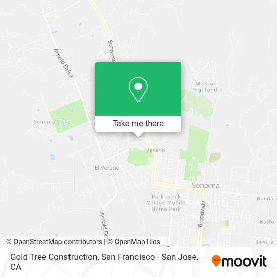 Gold Tree Construction map